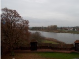 III Plener Fotograficzny w Malborku: Gdanisko i ponownie Nogat. Widać że ta baszta kontrolowała ruch na rzece.